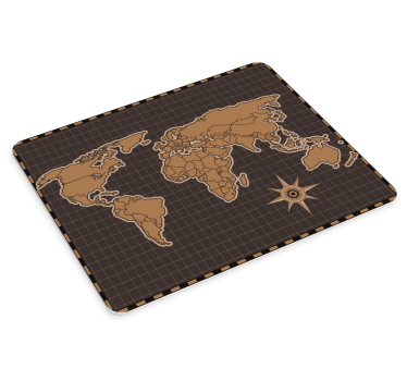 Mousepad weltkarte mit umfangreicher weltkarte - TenStickers