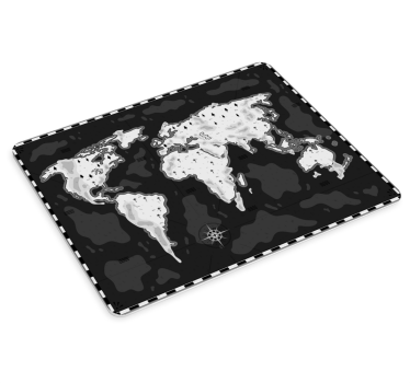 Mousepad weltkarte stilisierte weltkarte - TenStickers