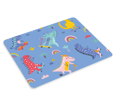 Anime mauspad mit verspielten dinosaurier-abenteuern - TenStickers