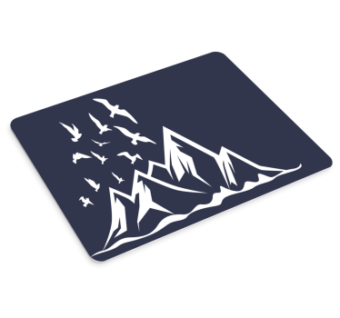 Mousepad weltkarte majestöse gebirgszüge - TenStickers