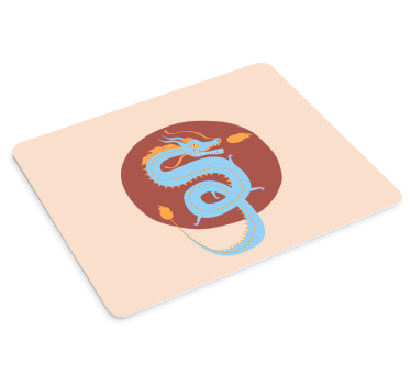 Anime Mauspad stilisierte drachenillustration - TenStickers