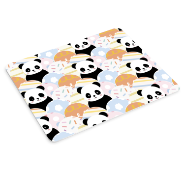 Anime mauspad mit süßem panda-muster - TenStickers