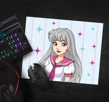 Anime mauspad mit anime charakter kunstwerk - TenStickers