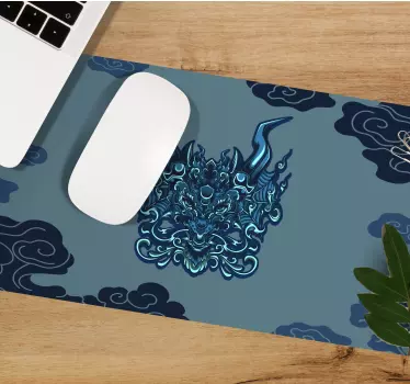 Anime mauspad mit drachenmotiv illustration - TenStickers