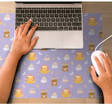 Anime mauspad mit niedlichen tiercharakteren - TenStickers