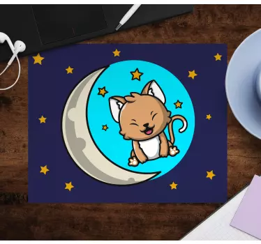 Anime mauspad süße katze mond - TenStickers