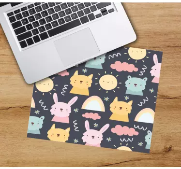 Anime Mauspad süßes tiermuster - TenStickers