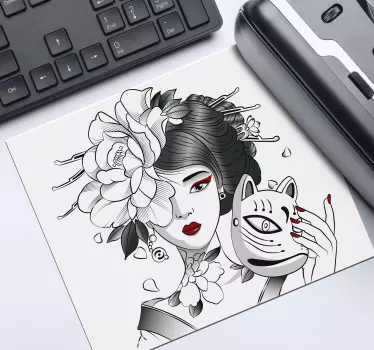Mauspad Anime Gothic anime mädchen - TenStickers