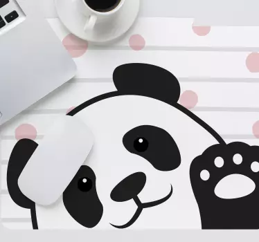 Mousepad originell Panda winkt - TenStickers
