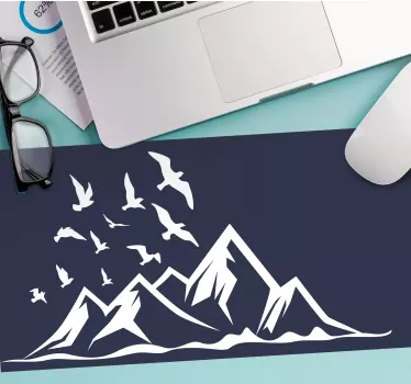 Mousepad weltkarte majestöse gebirgszüge - TenStickers