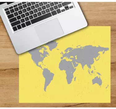 Mousepad weltkarte umriss der weltkarte - TenStickers