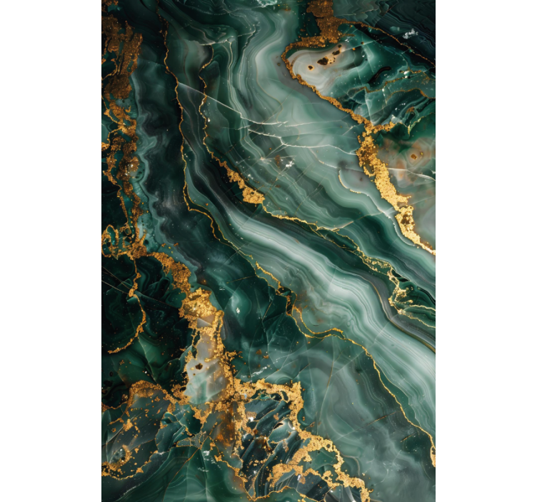 Rollo Fenster Badezimmer luxuriöse grüne Marmorimitation - TenStickers