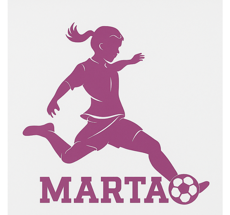 Rollo Fenster Kinderzimmer fußballspielerin - TenStickers