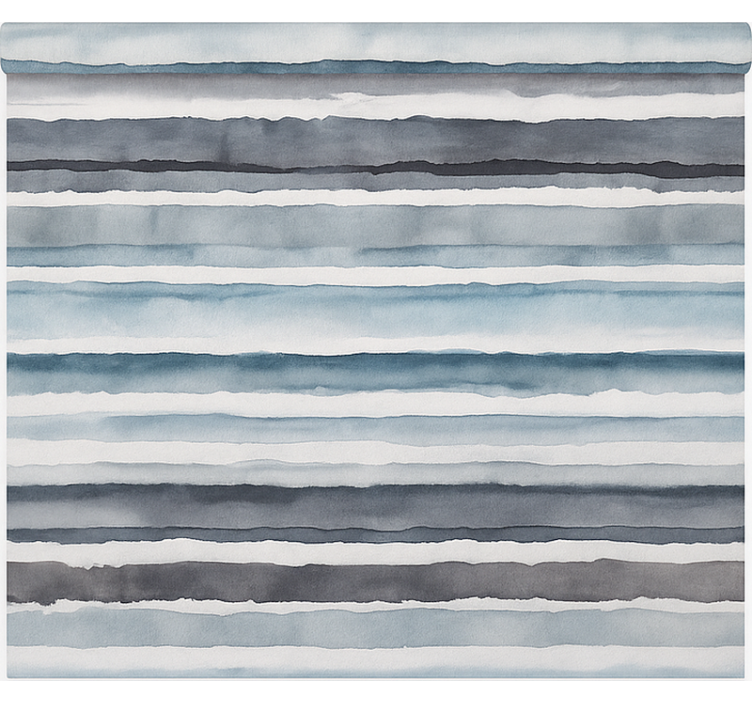 Rollo Fenster Badezimmer aquarell horizont muster - TenStickers