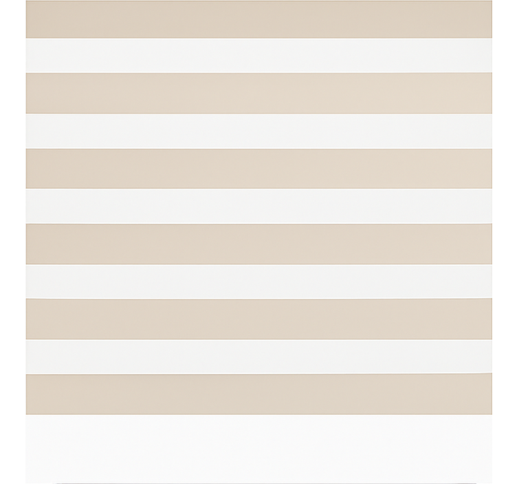 Rollo Fenster Klassisch creme und weiß horizontal - TenStickers