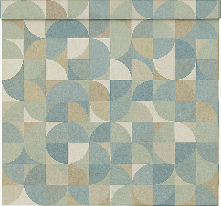 Fenster Rollo Modern grüne abstrakte formen - TenStickers