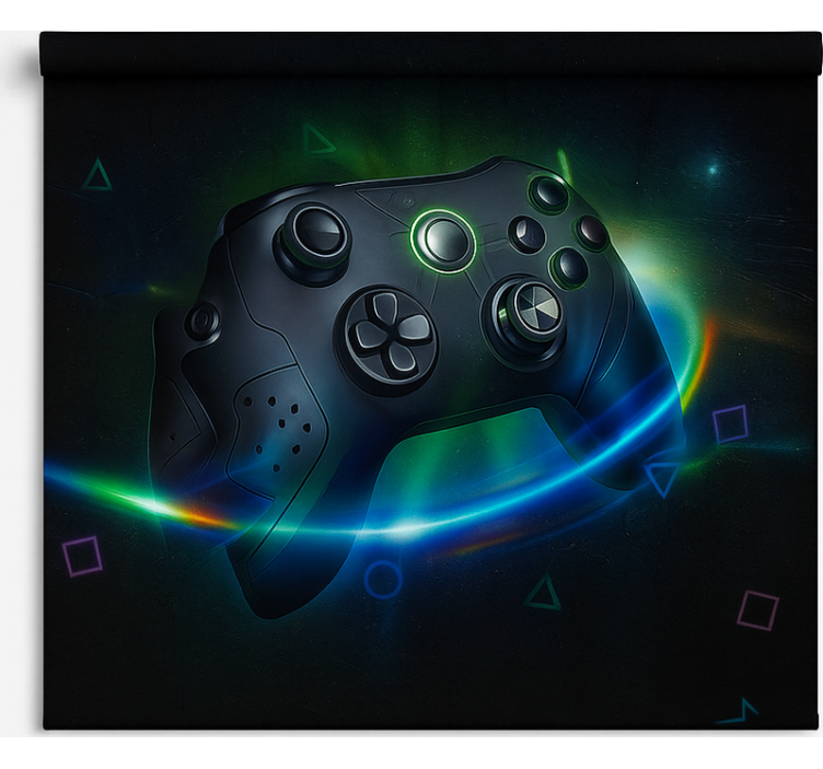 Rollo Fenster Gamer neon-futuristischer gaming-controller - TenStickers