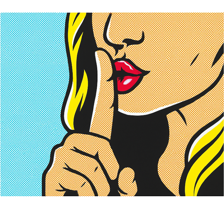 Rollo Fenster Jugendzimmer pop-art-mädchen zischt - TenStickers