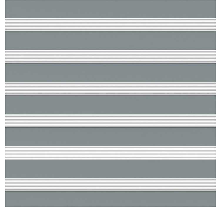 Rollo Fenster Esszimmer graues streifenmuster - TenStickers