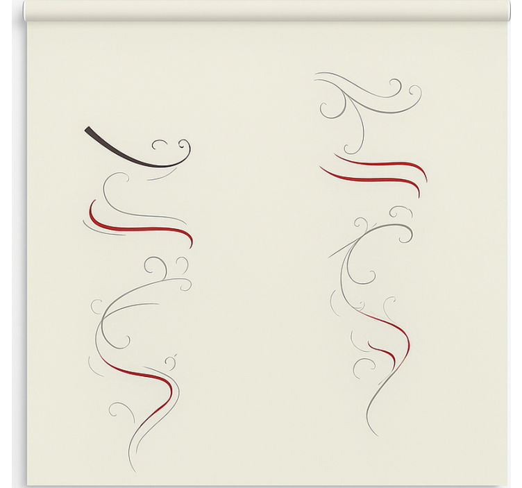 Rollo fenster skandinavisch abstrakt florales multicolor spiral - TenStickers