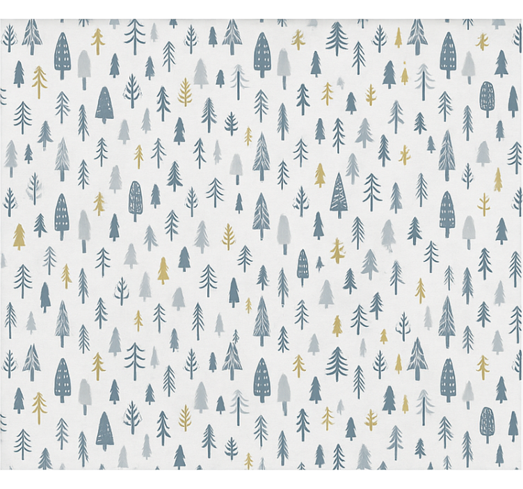 Rollo fenster skandinavisch winterwald szene - TenStickers