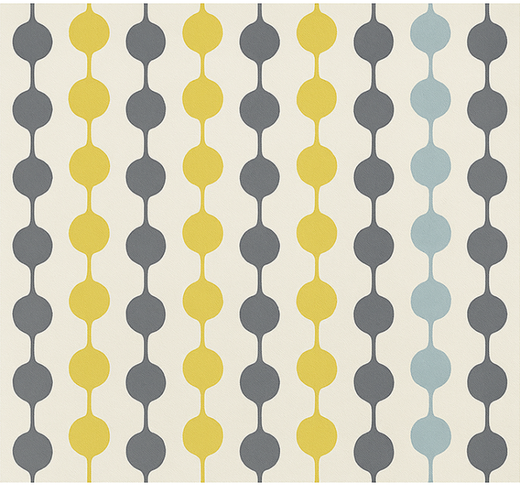 Rollo fenster skandinavisch mit bunten hängern - TenStickers