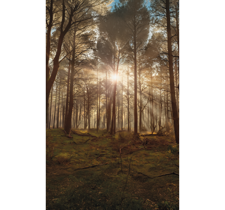 Rollo fenster baum goldene tierwelt lounge - TenStickers