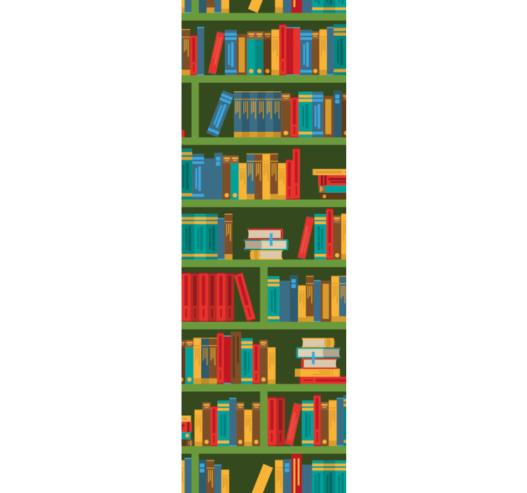 Rollo büro im vintage-grün für die bibliothek - TenStickers