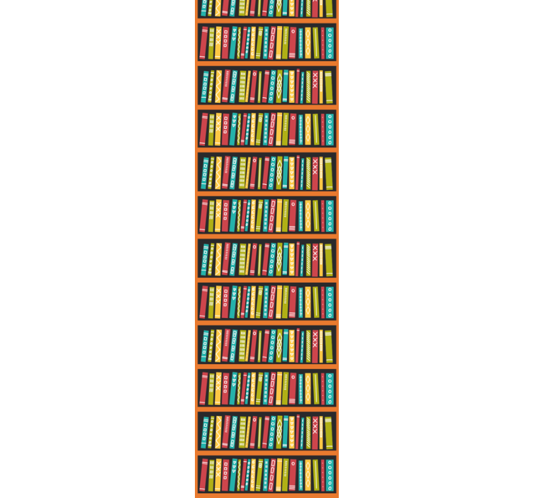 Rollo büro vollfarbige bibliothek - TenStickers