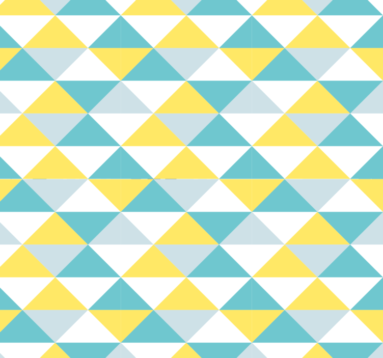 Rollo büro gelbe und blaue geometrische fliesen - TenStickers
