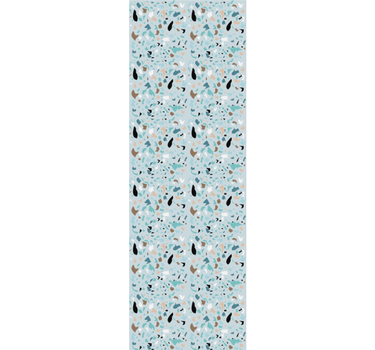 Rollo esszimmer in hellblauem terrazzo-effekt - TenStickers