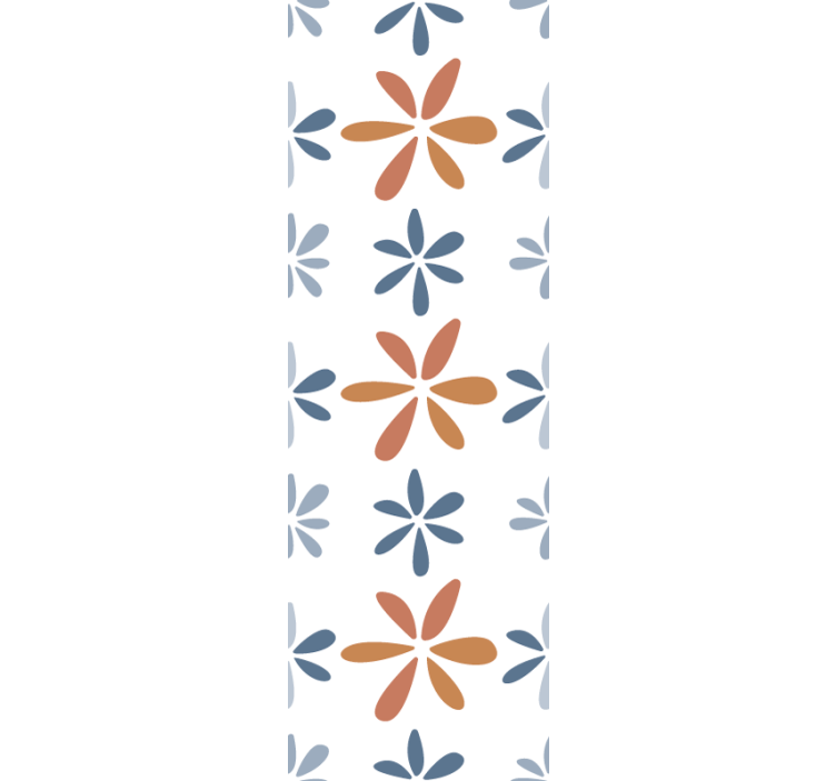 Rollo esszimmer mit floralen geometrischen mustern - TenStickers