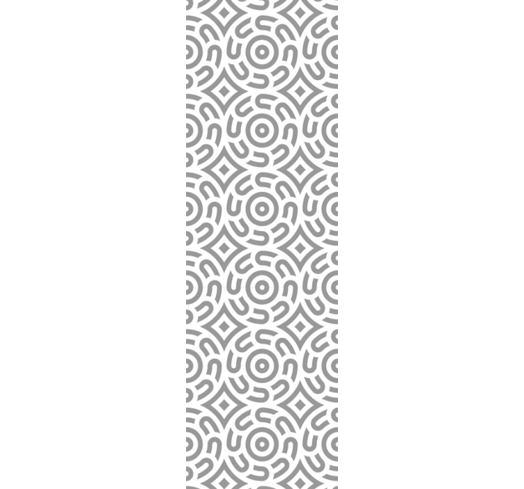 Rollo esszimmer mit geometrischen spiralen - TenStickers