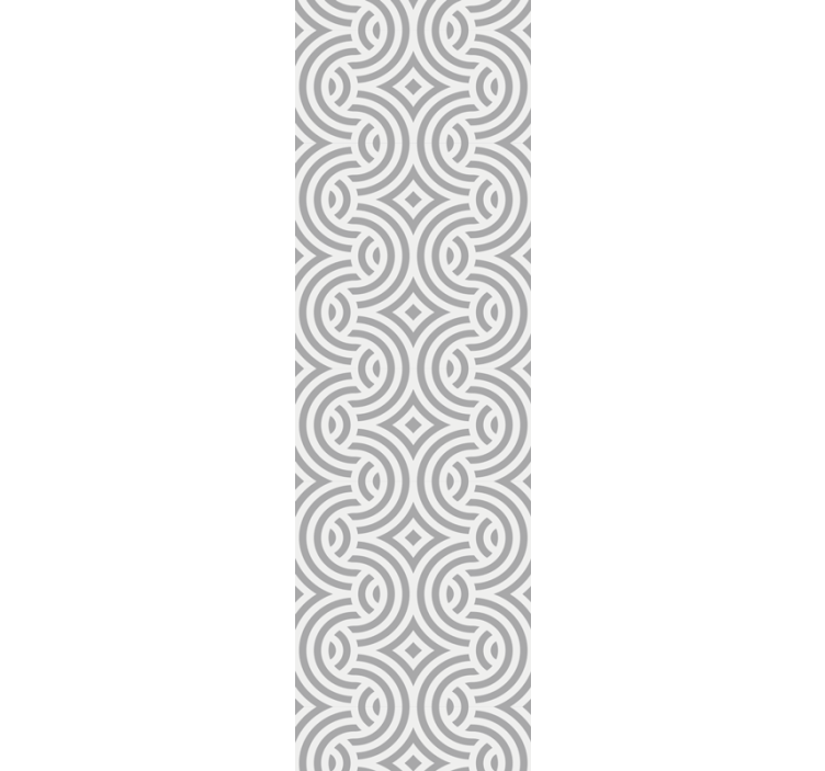 Rollo esszimmer mit geometrischen spiralmustern - TenStickers