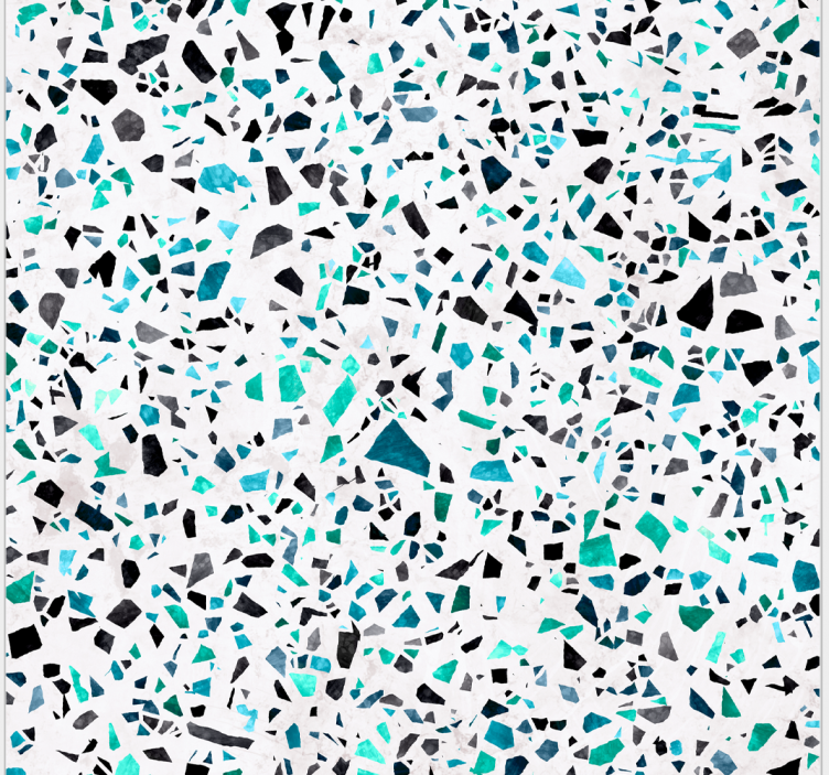Rollo für küche im blauen terrazzo-motiv - TenStickers
