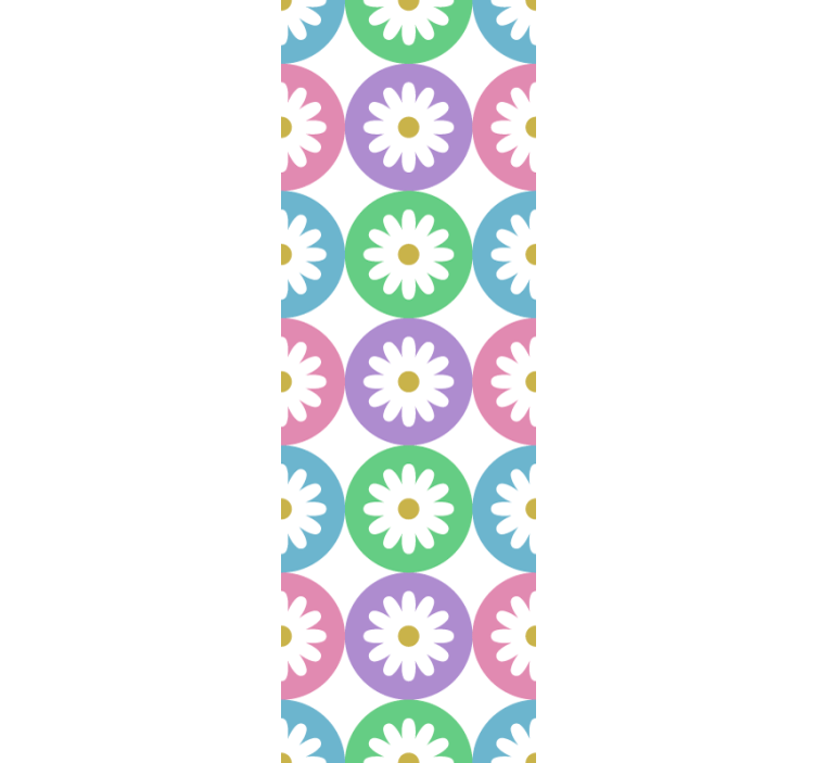 Rollo für küche mit gänseblümchenmuster - TenStickers
