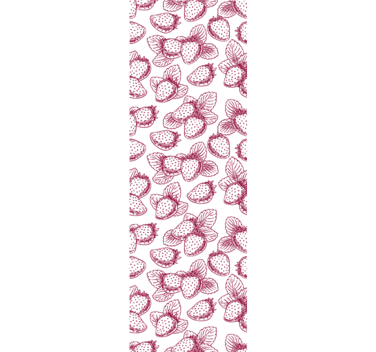 Rollo für küche erdbeer skizzen - TenStickers