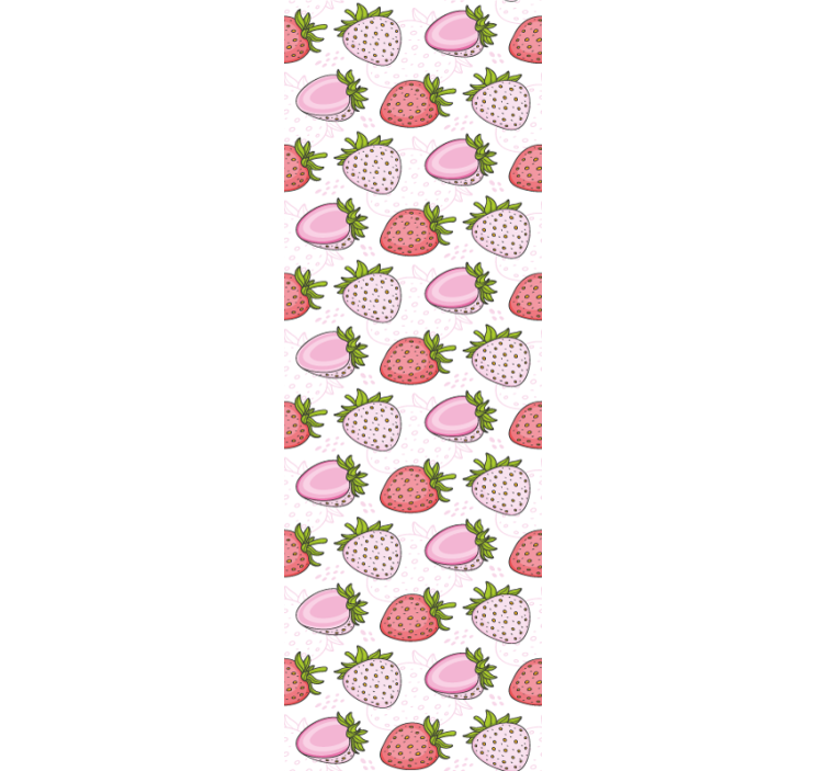 Rollo für küche mit erdbeer-muster - TenStickers