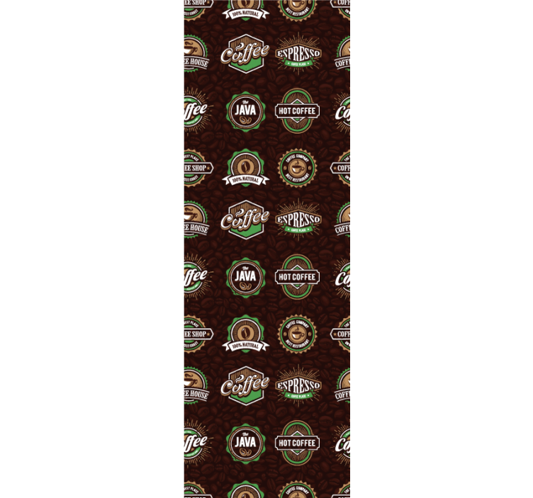 Rollo für küche mit kaffeemuster - TenStickers