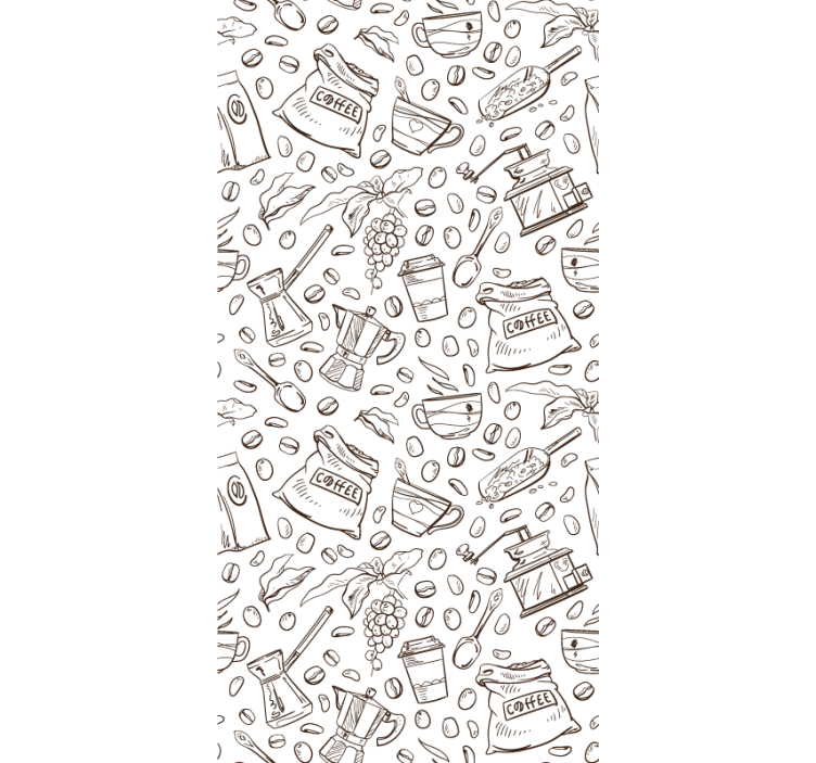 Rollo für küche kaffee-motiv ensemble - TenStickers