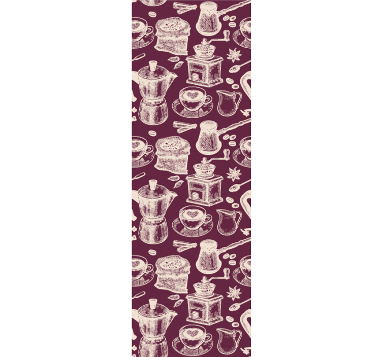 Rollo für küche mit kaffeemotiv muster - TenStickers