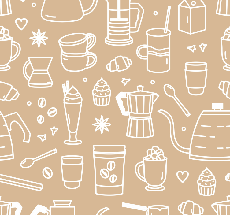 Rollo für küche im café-motiv ensemble - TenStickers
