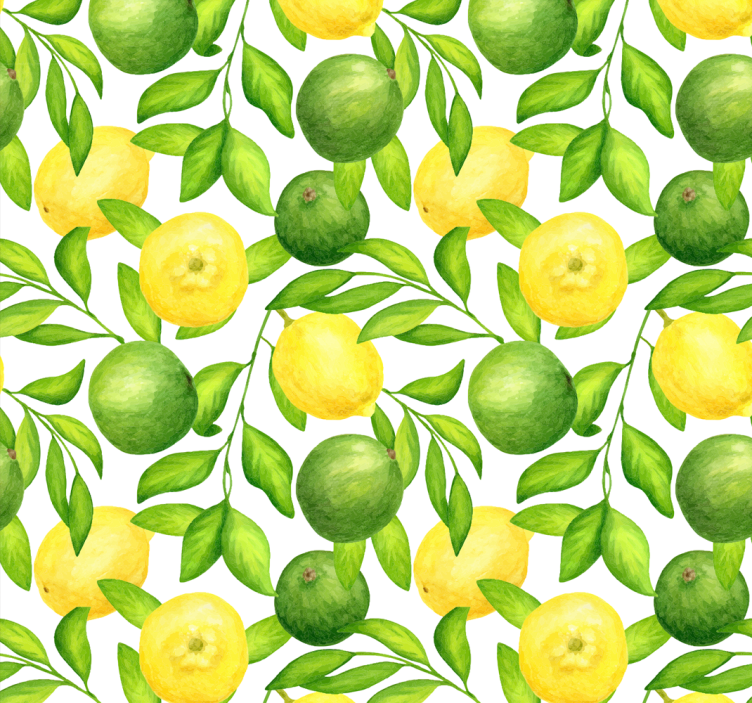 Rollo für küche mit zitrusfrüchte-muster - TenStickers