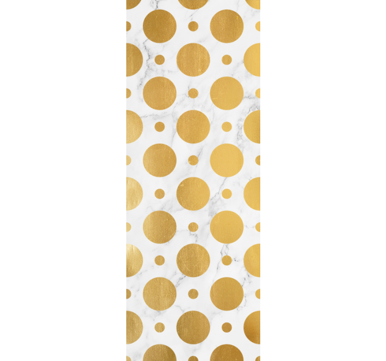 Rollo für küche mit goldenen marmorpunkten - TenStickers