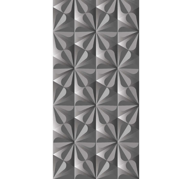 Rollo für küche mit vintage geometrischem blumenmuster - TenStickers
