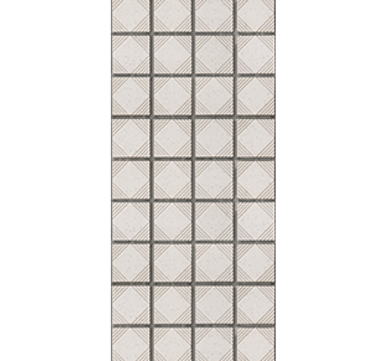 Rollo für küche mit weißen minimalistischen fliesen - TenStickers