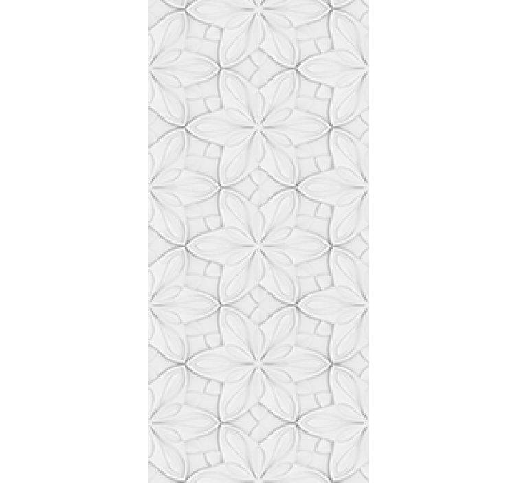 Rollo für küche mit minimalistischen blumenhexagonen - TenStickers