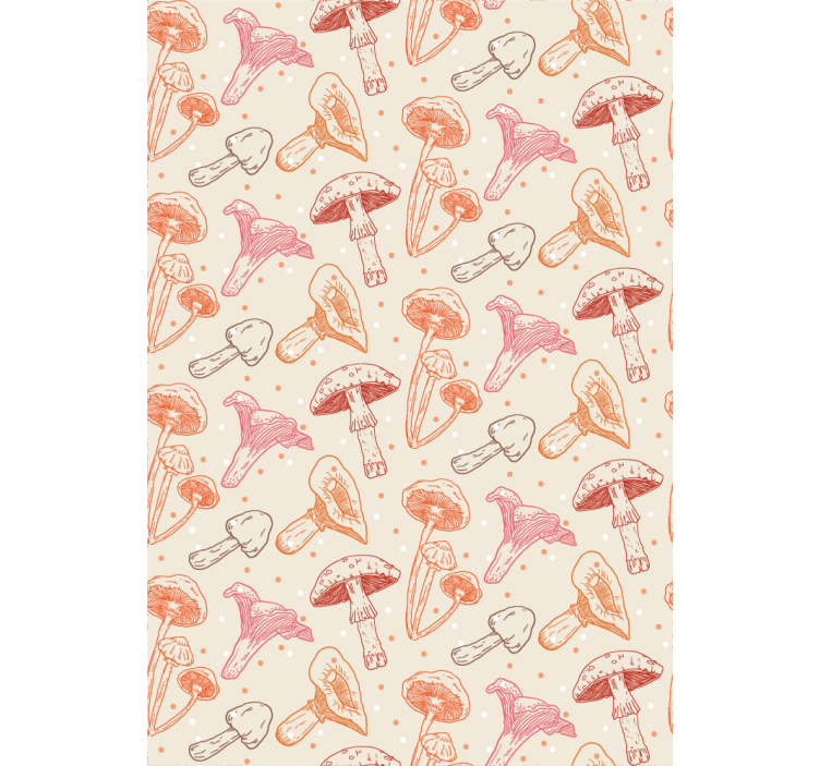 Rollo für küche mit aquarellpilzen set - TenStickers