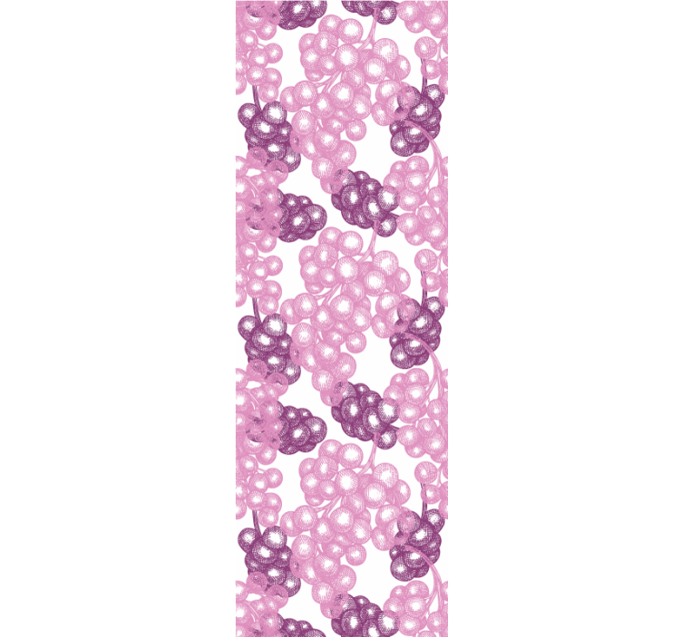 Rollo für küche in pink und lila trauben - TenStickers