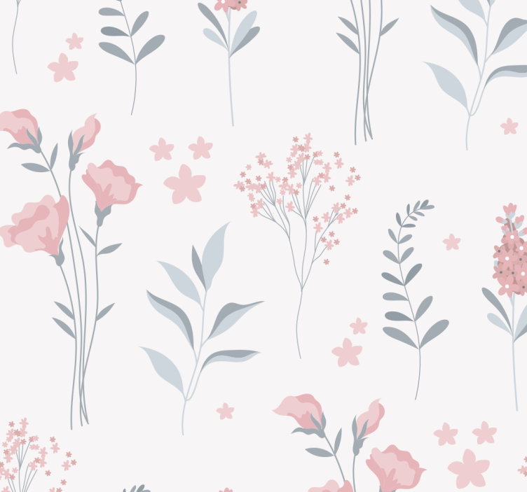 Rollo für küche mit rosa blütenmotiven - TenStickers